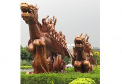 广州番禺沙湾区迎亚运雕塑